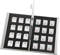 Aluminum SIM Card Case, 24Slots Ultrathin SIM Card Holder, Fit for 24 Micro sim Card, Silver by MEGAMEGACUBE