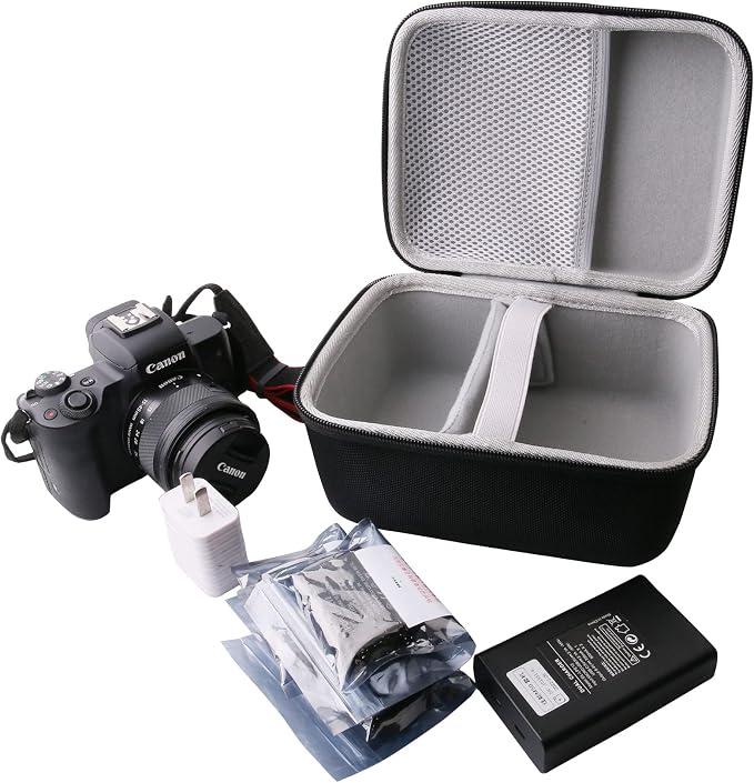 Hard Carrying Case Compatible with Canon EOS R100/EOS R50 Mirrorless Vlogging Camera by WERJIA