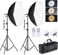 Torjim Softbox Lighting Kit - 30"X30" Professional Photography Lighting for Filming, Model Portrait, Product & Fashion Photography by Torjim