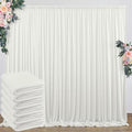 30 ft x 10 ft Wrinkle Free Ivory Backdrop Curtain for Wedding Parties, Polyester Ivory Photo Backdrop Drapes 6 Panels 5x10ft for Baby Shower Photoshoot Engagement Birthday Party Photography Background by Outpain
