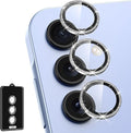 Camera Lens Protector for Samsung Galaxy A35 5G, 9H Tempered Glass, Scratch Resistant, 1 Set - Silvery Sparkly by Btscase