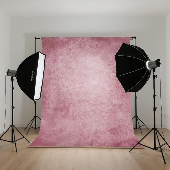 Pink Photography Backdrops for Photoshoot, Abstract Fabric 3x5ft | Vintage Studio Photo Backgrounds, Non Reflective, Easy to Use, for Portrait, Headshot, Product - Image 6