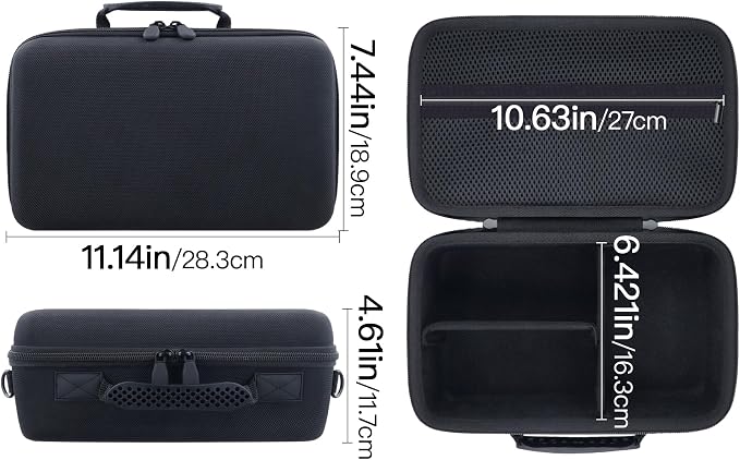 Hard Case for Canon EOS Rebel T7/T100/R50/R100 DSLR Camera with Lens | Compatible with Canon T7/T100/R50/R100/R5/R6 V//R6 Mark II DSLR Camera and Lens, With Shoulder Strap, Protective Case, Black - Image 7