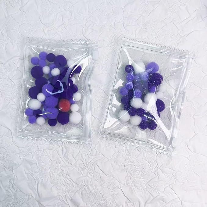 H&W 2PCS Shiny Sweet Candy Photocard Holder for 3 inch Postcard Lomo Cards | PVC Cardholder Plastic Cover Keychain Holder, With Gift 2 Bead Chains (2) - Image 7