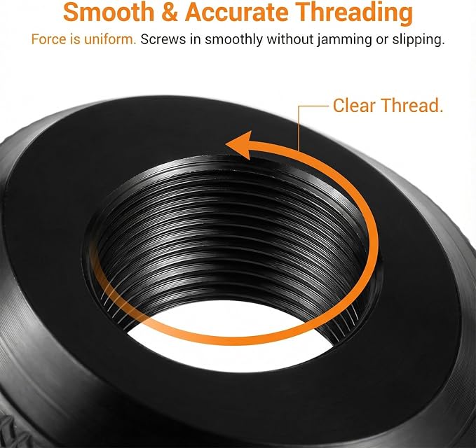 5 PCS Thumb Nuts 1/4-20 Female Screw Knob Knurled Wheel Lock Nut Knob Screws Air Cleaner Wing Nut Mount Adapter Spacer for 1/4 Inch Hot Shoe Flash Stand Tripod Camera Rig Stick Photography - Image 3