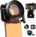 APEXEL 2X 50mm Portrait Master Telephoto Lens for iPhone | F1.05 Ultra-Large Aperture, 17mm Universal Clip, Phone Camera Zoom Lens Attachment Compatible with iPhone, Samsung and more by Apexel
