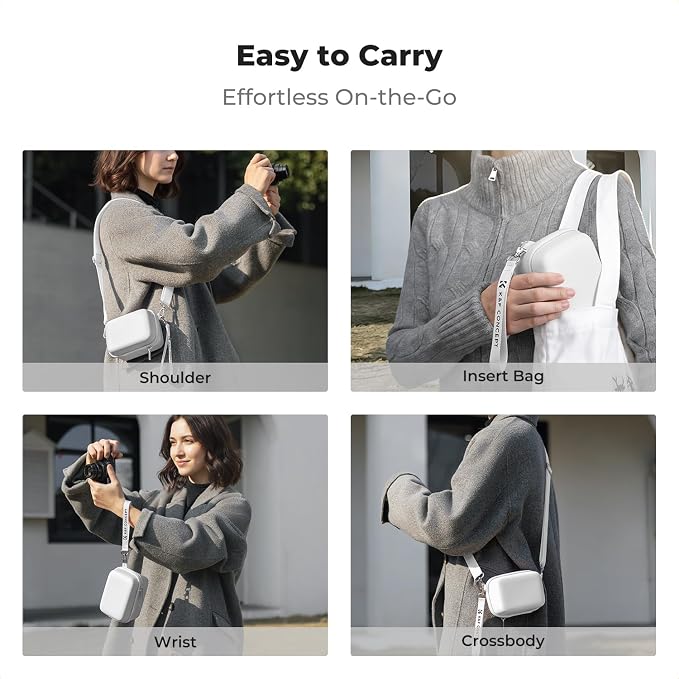 K&F CONCEPT Carrying Case for Digital Camera, Hard Shell Protective Case | Compatible with Ricoh GR III/GR IIIX/for Sony ZV-1 RX100/ for Canon G7X Mark III/G5X Mark II (Case Only),BE02 - Image 6