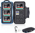 36 Slots SD Card Case Micro SD Card Case CF Card Holder Memory Card Holder Storage for 18 Micro SD Card, 12 SD SDXC SDHC Card, 6 CF Card by JJC
