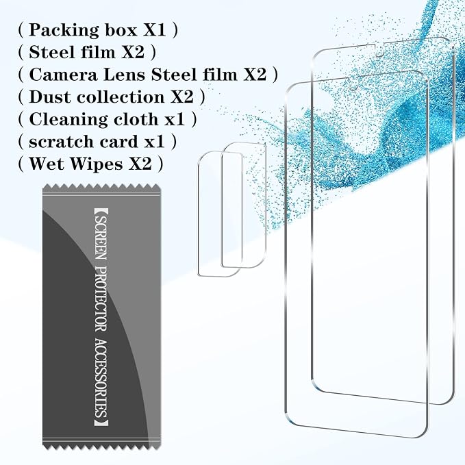 BIGFACE Galaxy S22 Plus Tempered Glass Screen Protector, 2 Pack, Anti-Scratch, Ultrasonic Fingerprint Unlock, Case Friendly, 9H Hardness - Image 7