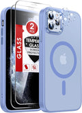 LeYi for iPhone-11-Pro-Max Cases Blue with Screen Protector X2 + Camera Cover X2[ MagSafe Compatible] Magnetic Military Grade Protective Phone Case for iPhone 11promax i Phone 11pro max, Light Blue by LeYi