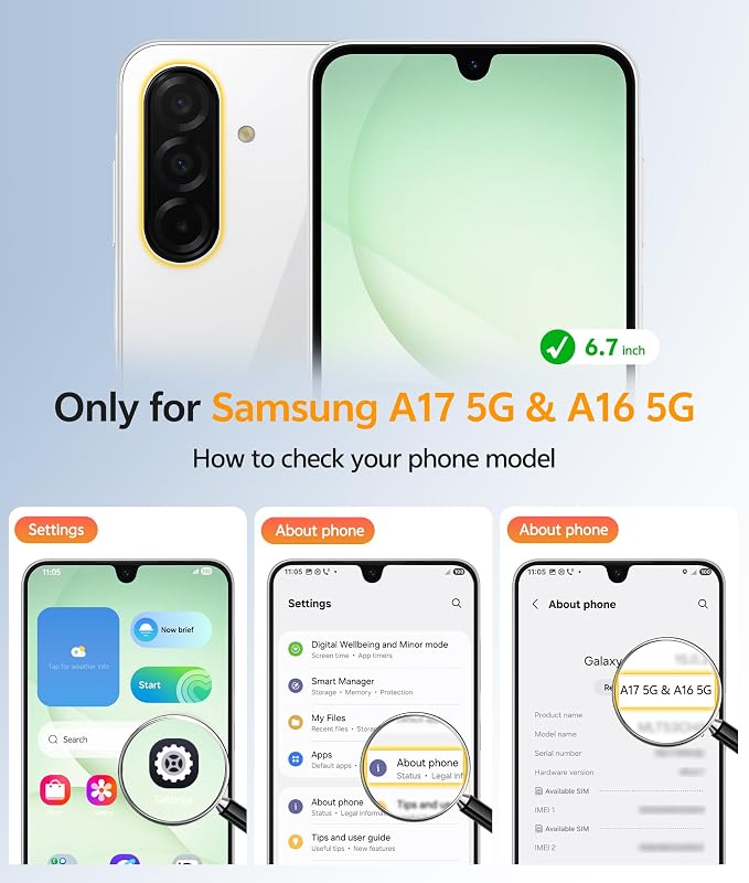FNTCASE for Galaxy A17/A16 5G Phone Case, Fit for Magsafe, Screen Protector | Translucent Matte, 14FT Military Grade Drop Protection, Slim Shockproof Protective, for Samsung A 17 A 16 Cover, Light Moss - Image 2