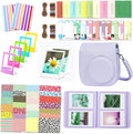 Instant Mini 12 Camera Accessories Compatible with Fujifilm Instax Mini 12 Camera Include Case/Album/Wall Hang Frames/Film Frames/Border Stickers/Corner Stickers (Lilac Purple) by Leebotree