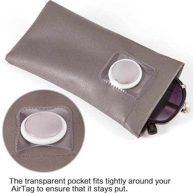 TRIUMPH VISION Eyeglass Case Glasses Case Soft Sunglass Pouch Sleeve 3 Pack | Slim Lightweight Alternative to Bulky Case, Leather Lined Protect Lens, Squeeze Easy to Use, Stylish Portable for Daily Use - Image 4