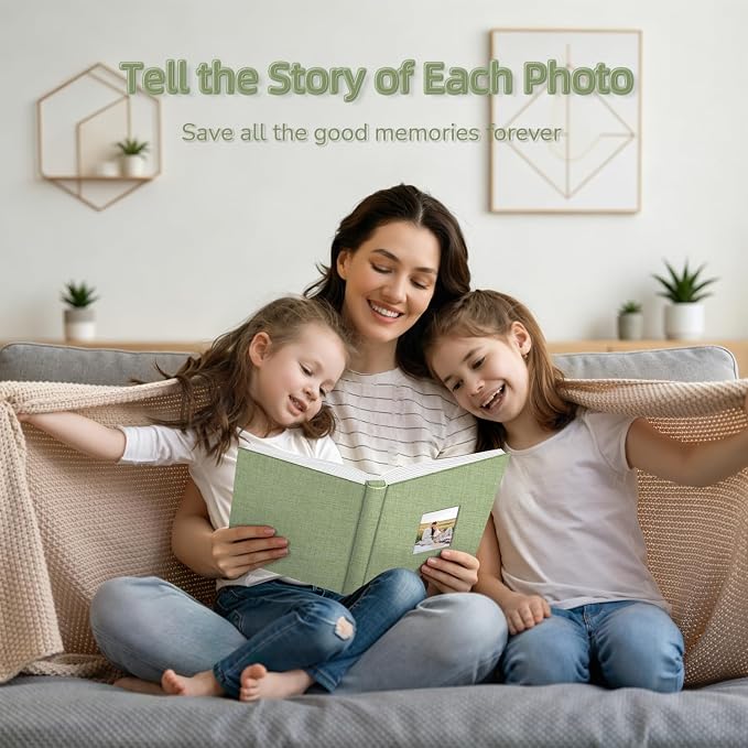 popotop Photo Album 4x6-600 Photos Photo Books with 600 Horizontal and Vertical Pockets,Linen Cover Albums for Family Wedding Anniversary Baby Vacation Pictures - Image 6