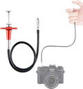 JJC 40cm Red Mechanical Cable Shutter Threaded Release, Bulb-Lock Design for Long Exposure, fits Fuji XT1 XT2 XT3 XT4 X100T Leica M6 M7 M8 Sony RX1 Nikon Df F4 FM2 F3 FE FM3a F80 by Fotasy