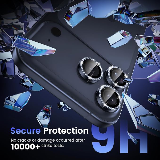 Tensea Camera Lens Protector Compatible for iPhone 17 Pro Max/17 Pro | Metal Aluminum Alloy Tempered Glass Cover Bling Camera Screen Protector Accessories, Case Friendly - Image 5