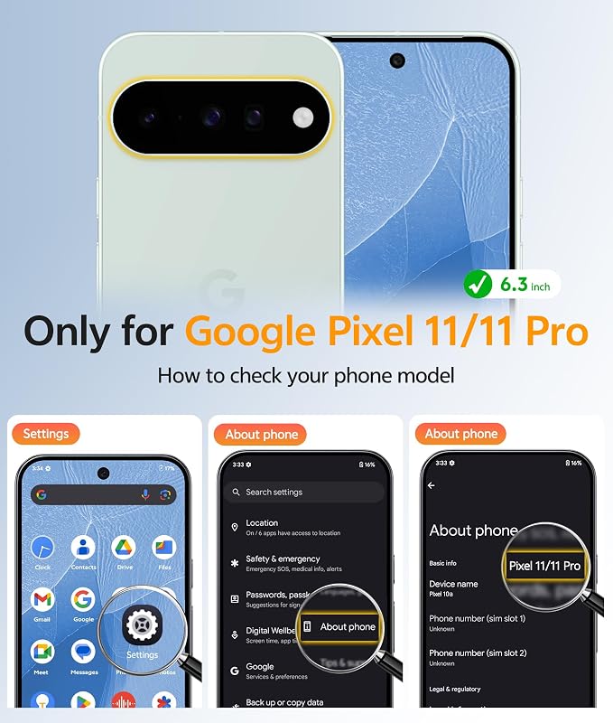 FNTCASE for Google Pixel 11 Pro Case / Pixel 11 Case, with Screen Protector | Fit for Magsafe, Translucent Matte, 14FT Military Grade Drop Protection, Shockproof Protective Phone Cover, Light Blue - Image 2