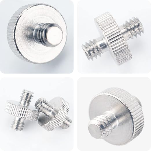 16PCS Camera Screws Mount Set 1/4 Inch and 3/8 Inch Threaded Converter Screws Adapter Flash Shoe Mount for DSLR Camera/Tripod/Monopod/Ballhead/Flash Light/Quick Release Plate - Image 5