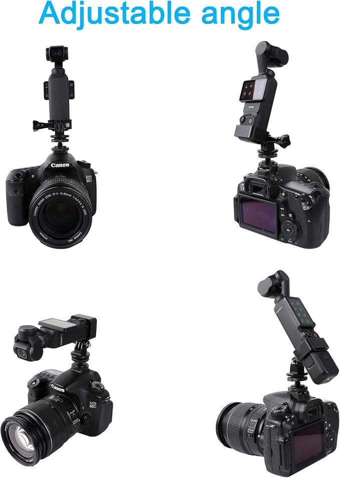 PellKing DSLR Camera Clod Shoe Mount for DJI Osmo Pocket 4 Pro 3 Xtra Muse | DSLR Hot Shoe Mount with Expansion Adapter Accessories for DJI Pocket 4 Pro 3 Xtra Muse Camera - Image 4