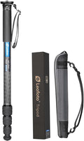 Leofoto MP-284C 65" 4-Section Carbon Fiber Portable Monopod, Lightweight Professional Camera Support for DSLR Cameras and Lenses,Max Load 39.68lb/18kg by TAKINGITFURTHER-LEOFOTO