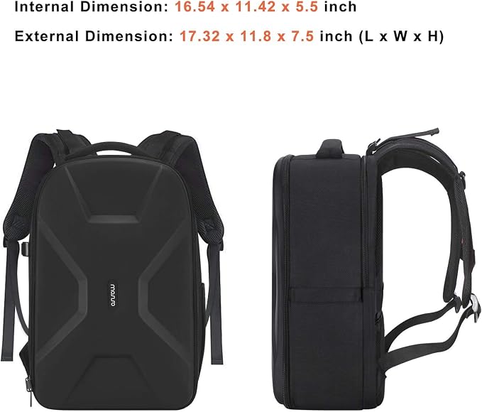 MOSISO Camera Backpack, DSLR/SLR/Mirrorless Photography Camera Bag | 15-16 inch Waterproof Hardshell Case with Tripod Holder&Laptop Compartment Compatible with Canon/Nikon/Sony, Black - Image 7
