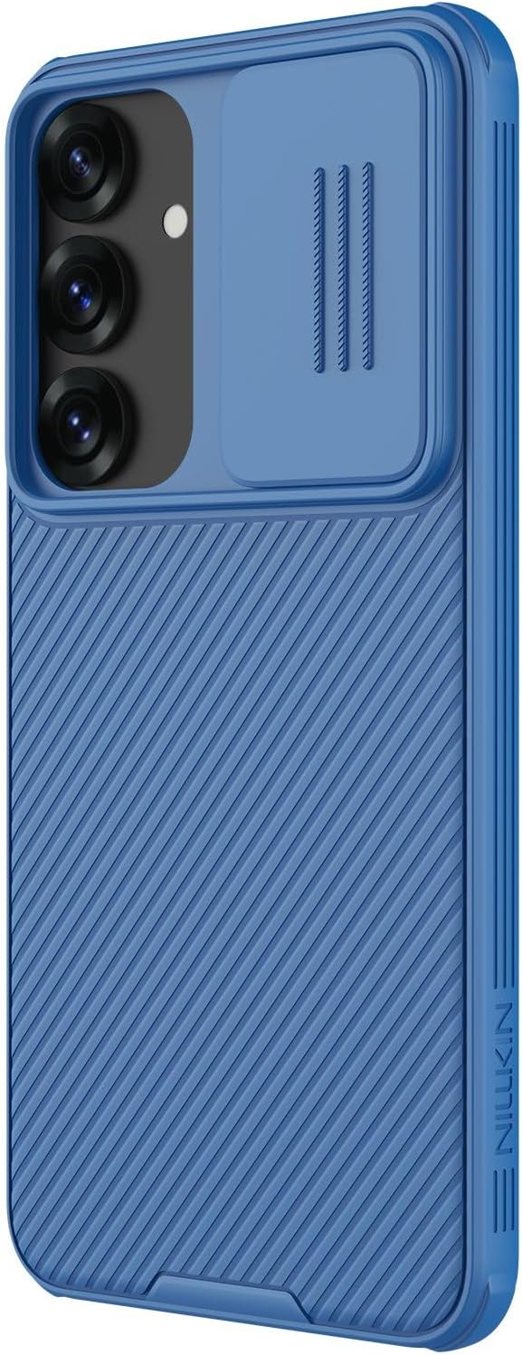 Nillkin for Samsung Galaxy S25 Ultra Case with Camera Cover, [Lens Protection] Mil-Grade Shockproof Protective Bumper Hard Cover Slim Phone Case for Galaxy S25 Ultra Cases 6.9'' Blue - Image 4