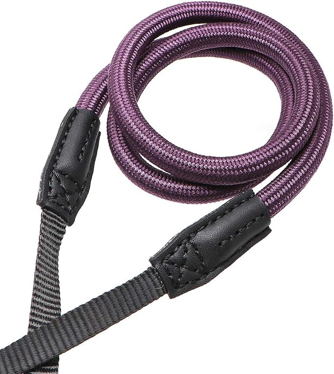 Quick Release Camera Neck Strap Shoulder Strap Belt for Mirrorless Digital Cameras Climbing Rope with Quick Release QD Loops Connector with O-Ring Adjustable Length 30-53inch Purple - Image 5