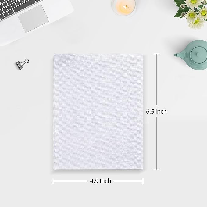 Mublalbum 2 Pack Small 4x6 Photo Album, 52 Pockets, Linen Cover,White | Linen Cover, Portable Mini Picture Book, Holds 52 Vertical Pockets for Artwork Postcards, Picture Storage - Image 2