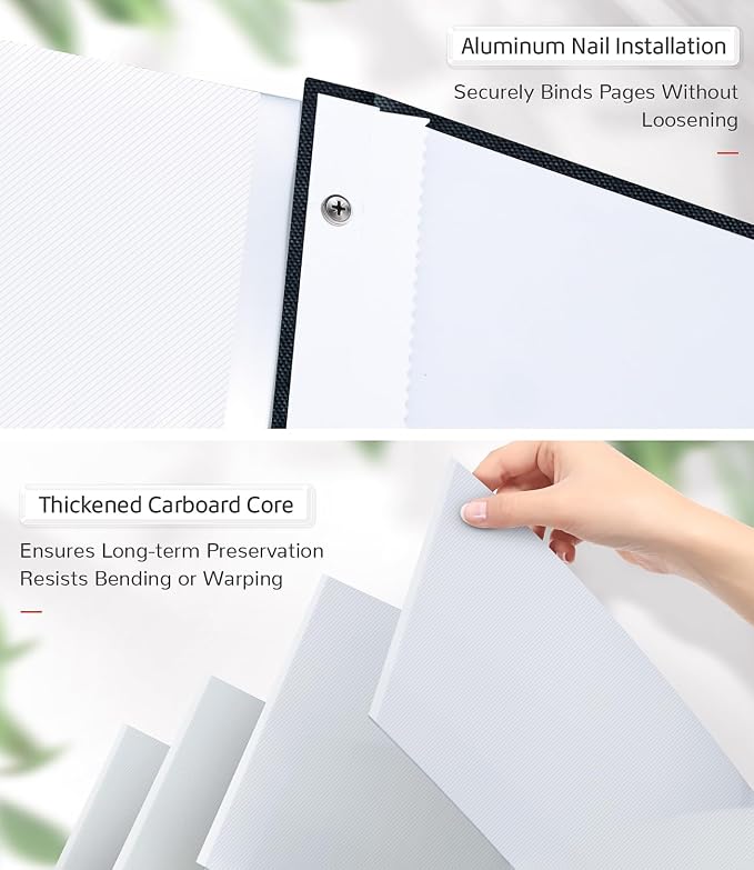 Artfeel Photo Album Self Adhesive Scrapbook Album for 3x5 4x6 5x7 8x10 Pictures,40 Pages Linen Cover with Display Window DIY Photo Book,Ideal Gifts for Family Travel Wedding Baby - Image 7