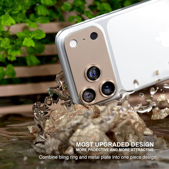 for iPhone 17 Pro Camera Lens Protector, Gray | [Military Grade Shatterproof] [Strong Adsorption] [Case Friendly] Matte Metal Tempered Glass Camera Screen Cover Accessories - Image 2