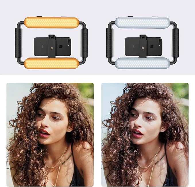GVM Gimbal Stabilizer Phone Video Light Kit for Smartphone, Content Creator Kit, 5600K LED Equipment with Microphone &Tripod for Recording, Vlogging, Live Streaming, YouTube, TikTok - Image 5
