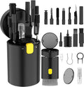 VICHYIE 20 in 1 Multifunctional Cleaner Kit for Electronic Devices (Black) | Keyboard Cleaning Brush, Headphones Cleaner Kit for AirPods, Multi-Tool for Cleaning Laptop, Earbuds, Camera, Cellphones by VICHYIE