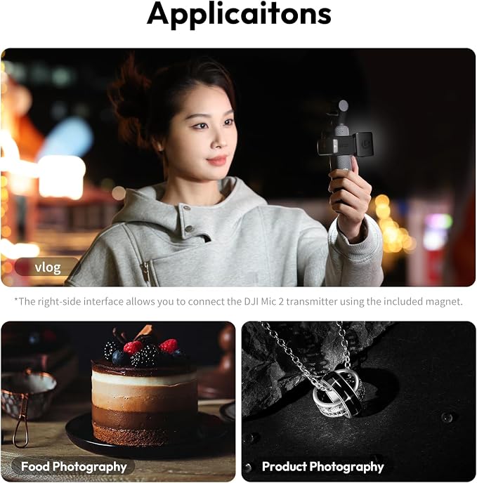 ULANZI LM001 Magnetic Fill Light for DJI Osmo Pocket 4/3/Xtra Muse, 2W 5800K LED Light with CRI ≥95, 500mAh USB C Rechargeable, IPX4 Waterproof, 3-Level Brightness, for Vlog & Outdoor - Image 7
