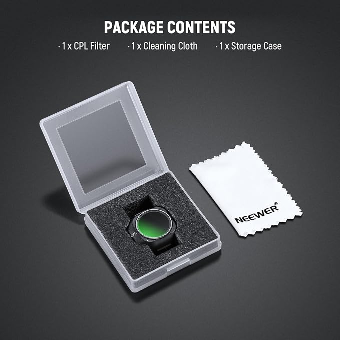 NEEWER CPL Filter Compatible with DJI Mini 5 Pro Drone, Snap On Adjustable Circular Polarizing Polarizer Lens Filter Multicoated Optical Glass Aerial Photography Accessories - Image 8