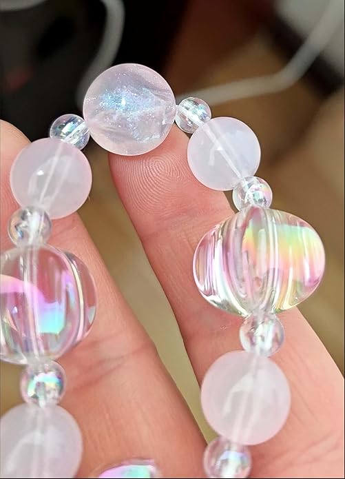 Beaded Phone Charm Lanyard Strap Girly Style Fixed Beads Pearl Lanyards - Image 3