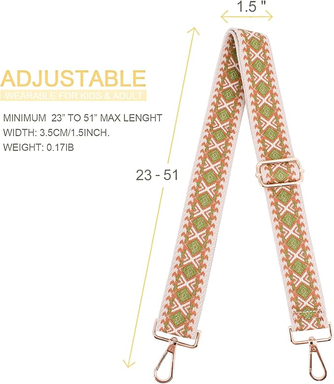 Replacement Purse Strap Shoulder Strap Adjustable Crossbody Strap for Women Crossbody Wide Shoulder Bag - Image 6