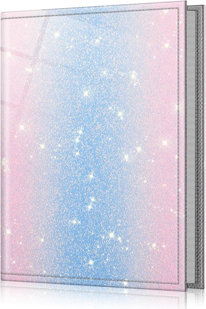 Fintie Photo Album 4x6 Photos - 52 Pockets Small Wallet Albums For Family | Vegan Leather Cover, 4X6 Picture Keepsakes, Family/Wedding/Travel Memory Book, Baby/Kids/Boys/Girls Gift, Pink/Blue by Fintie