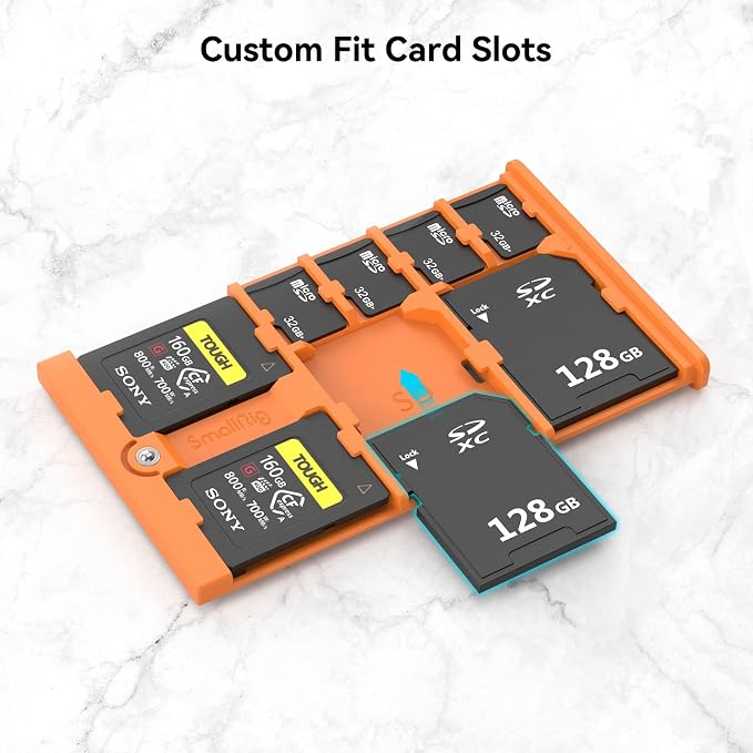 SMALLRIG Memory Card Storage Case, 8 Slot SD Card Holder | for Micro SD/SIM Cards Anti-Shock, Anti-Fall, Scratch-Resistant, Suitable for Photographers- 4107 - Image 3