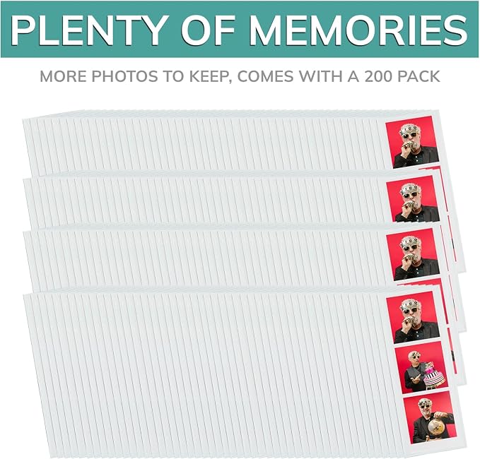 pbf PHOTO BOOTH FRAMES 2x6 Magnetic Picture Frames for Refrigerator | 2 x 6 Clear Magnetic Vinyl Frames for Photo Strips for Fridge (200-Pack) - Image 6