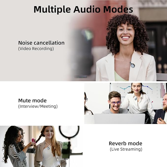 Wireless Mini Microphone for Android, Clip On Mic with Charging Case | 7H Battery Life, Noise Canceling Lapel Microphone for Content Creators Video Recording Vlogging, YouTube - Image 7