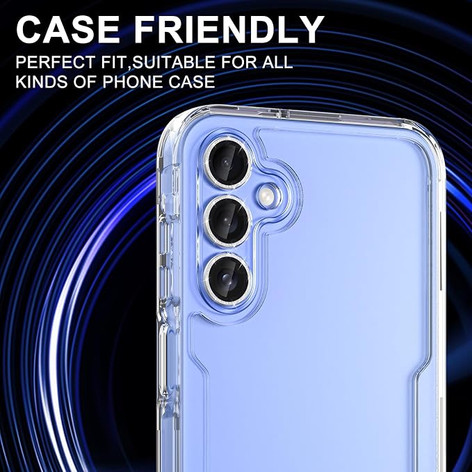 Camera Lens Protector for Samsung Galaxy A35 5G, 9H Tempered Glass, Scratch Resistant, 1 Set - Silvery Sparkly - Image 5
