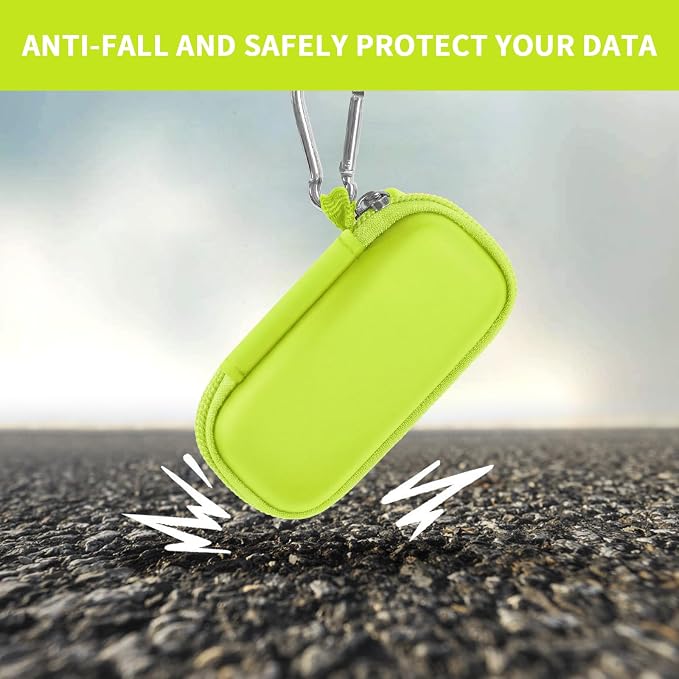 USB Flash Drive Case, SD Card/Thumb Drive/Memory Cards Holder, Bag Only | SDXC/SDHC Storage, Electronic Accessories Organizer for SanDisk / for Samsung, for Students/IT/Office/School/Travel, Green - Image 6