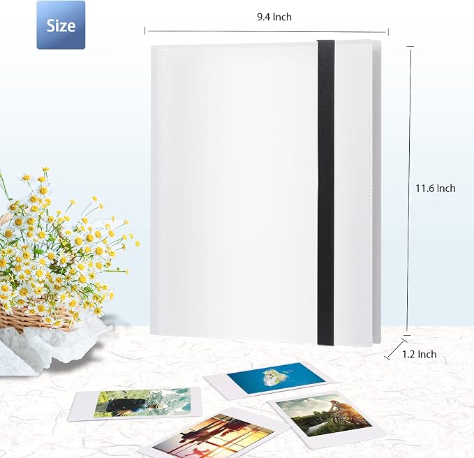 432-Pocket Photo Album for Fujifilm Instax Mini Instant 2x3'' Photos | Fits Polaroid Snap, PIC-300 ,Z2300 Camera, Mini Link Pinter, Photo Book for Birthday, Anniversary, Families Memories, White - Image 6