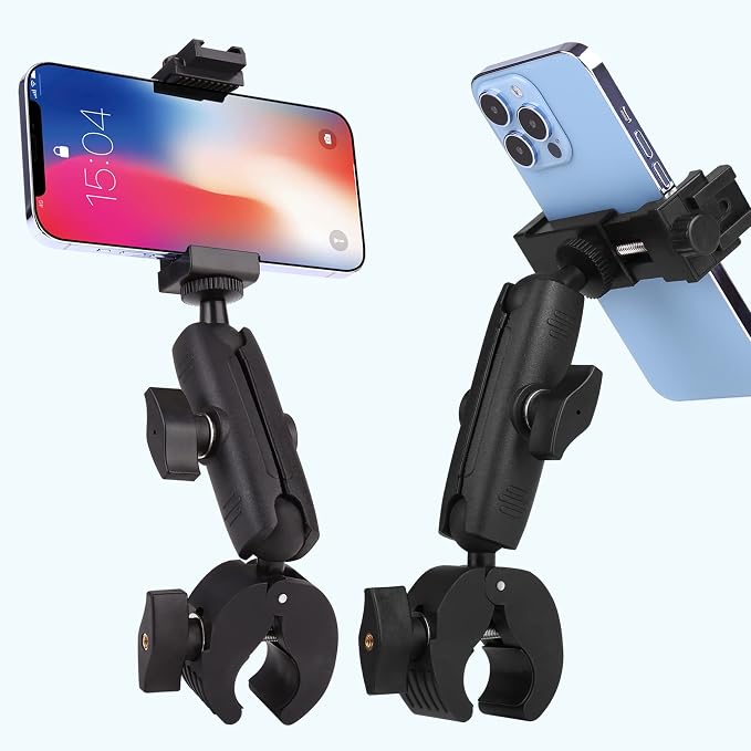 Music Boom Microphone Mic Stand Phone Holder Mount with Long Arm and Super Clamp 360° Rotation for Phone 14 13 12 11 MAX Pro Samsung Galaxy S22 S21 Google Pixel, 3.5 to 7" Smartphone - Image 9