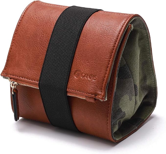 CANPIS Mirrorless Camera Case, Leather Small Camera Bag Lens Pouch, Photography Travel Bag, Outdoor Carry-on Storage Bag (not support DSLR Camera and Long Lens) by CANPIS