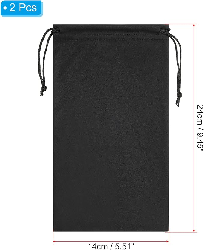 PATIKIL Ski Goggle Bag, Soft Microfiber Pouch Protective Storage Case Sleeve with Drawstring for Snow Goggles Camera Lenses - Image 2