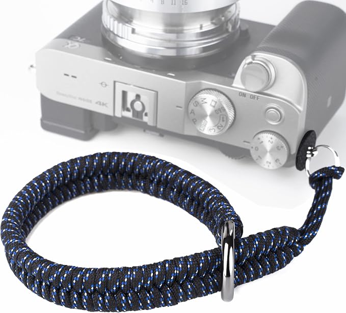 Paracord Camera Wrist Strap Lanyard-Quick Release for DSLR Mirrorless Blue | Adjustable wrist size,High-strength paracord material, lightweight 1.16oz, secure metal clasp,Fits Canon Nikon Sony Fuji - Image 9