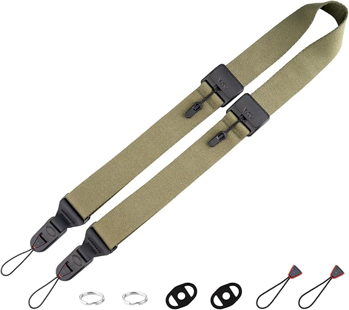 VKO Camera Strap,Quick Release Crossbody Adjust Neck Shoulder Strap | for Photographers Full-frame DSLR SLR Cameras 38mm by VKO