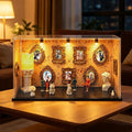 DIY Mini Museum Kit of Us Museum Shadow Box with Mini Picture Frames People Figurines & Led Light Memory Figurines Personalized Silhouette Box for Home Decor Wedding Graduation Pet Family Memorial by Goroovr