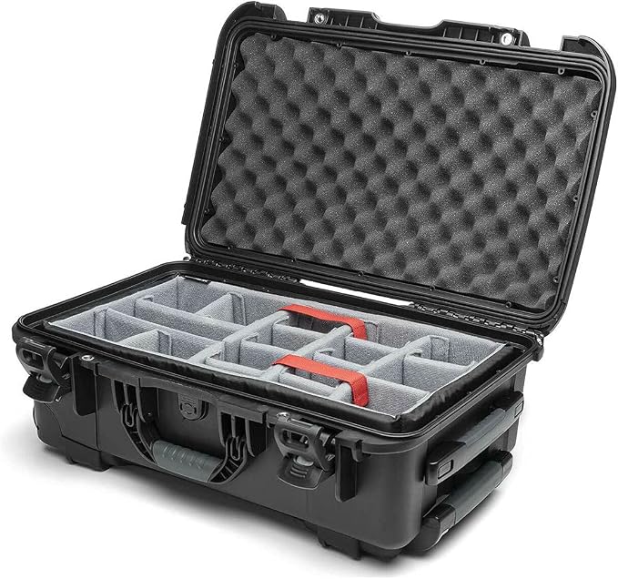 NANUK 935 Hard Case for Camera & Lenses with Padded Divider – Waterproof Equipment Case with Wheels, 22” x 14” x 9” – Dustproof, Impact Resistant, Carry-On Approved for Most Airlines – Black | 22' x 14' x 9' - Dustproof, Padded Divider - Waterproof Equ... - Image 4